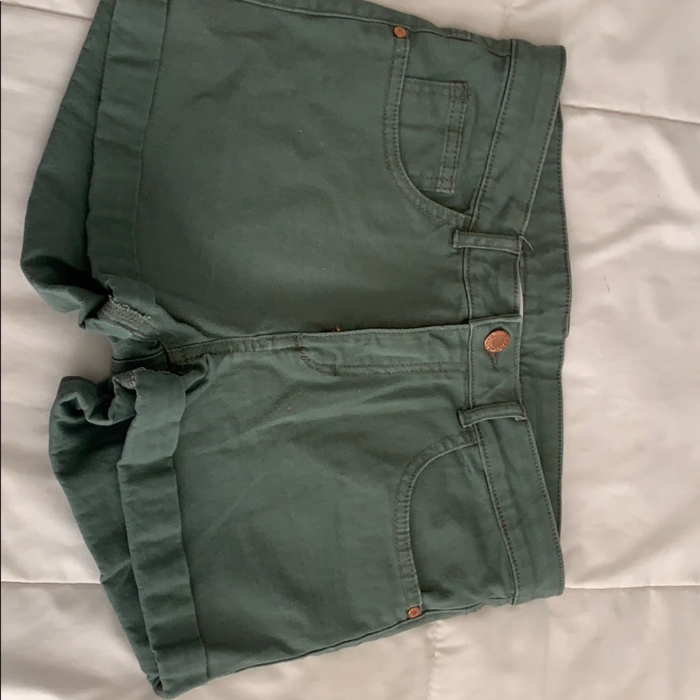 Green shorts